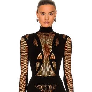 The Attico mesh body suit